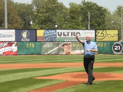 mayor milt kramer throwing first pitch